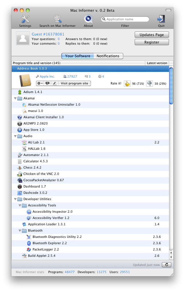Mac Informer 0.3 full